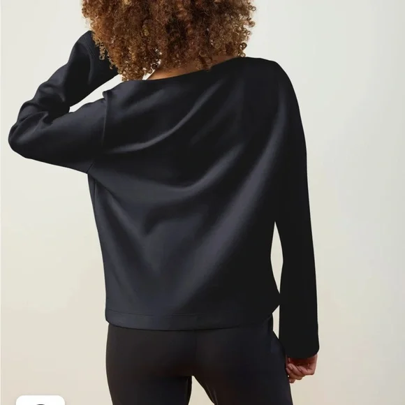 ADAY Getaway Boat Neck Blouse • Midnight Blue • Sz M • $178 - Picture 3 of 7